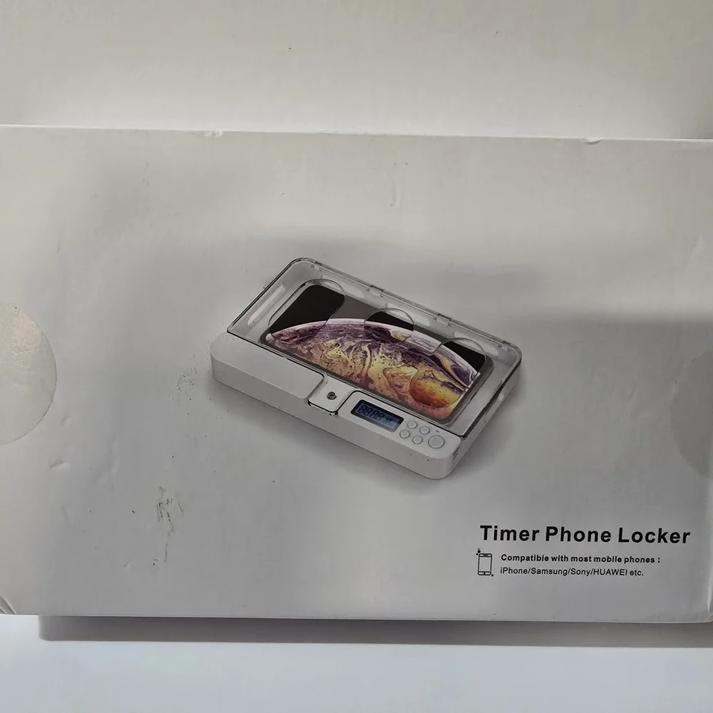 White Timer Phone Locker